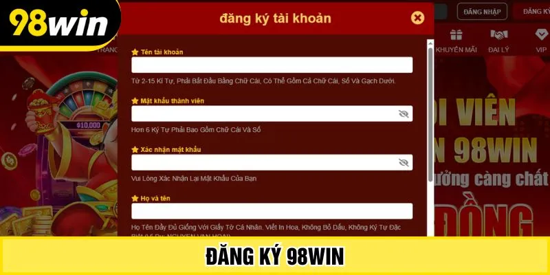 Đăng ký 98Win